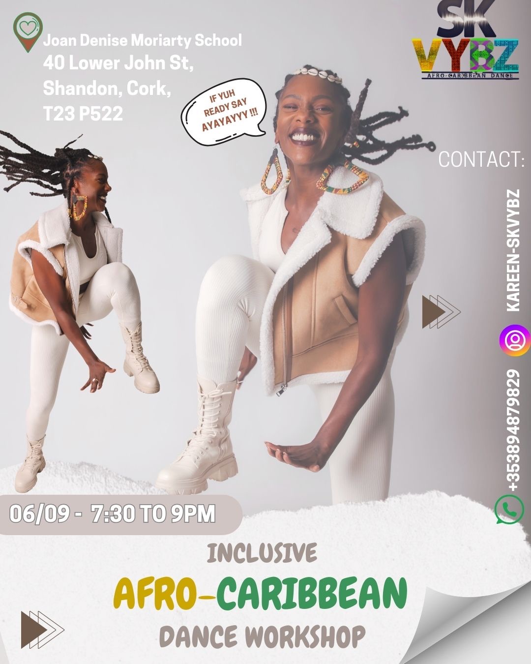 🇮🇪AFRO- CARIBBEAN FUSION MASTERCLASSES